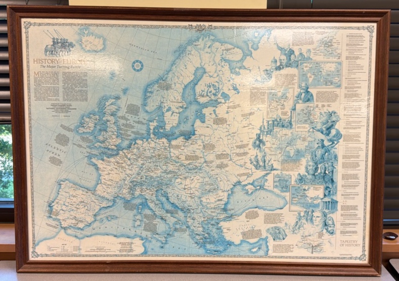 history of Europe map
