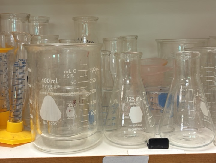 miscellaneous flasks and beakers