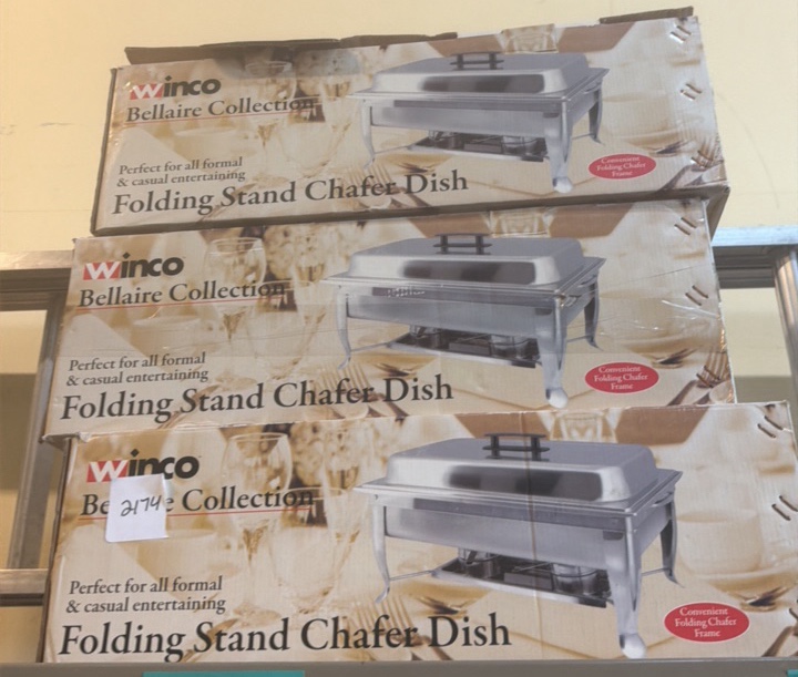 Bellaire collection folding stand chafer dish
