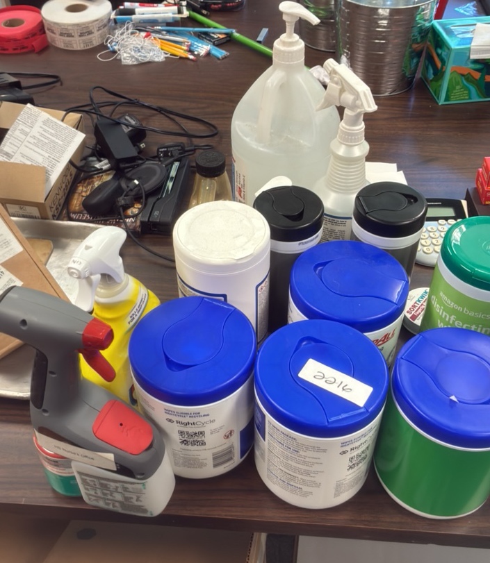 Cleaning supplies
