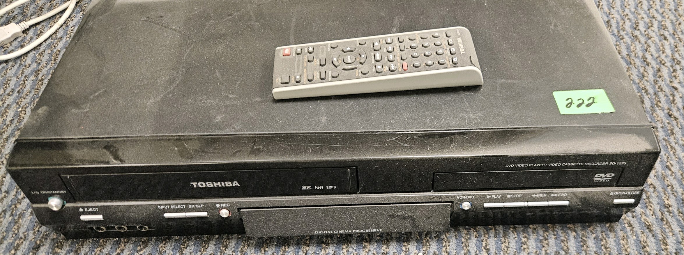 vintage Toshiba VHS DVD combo