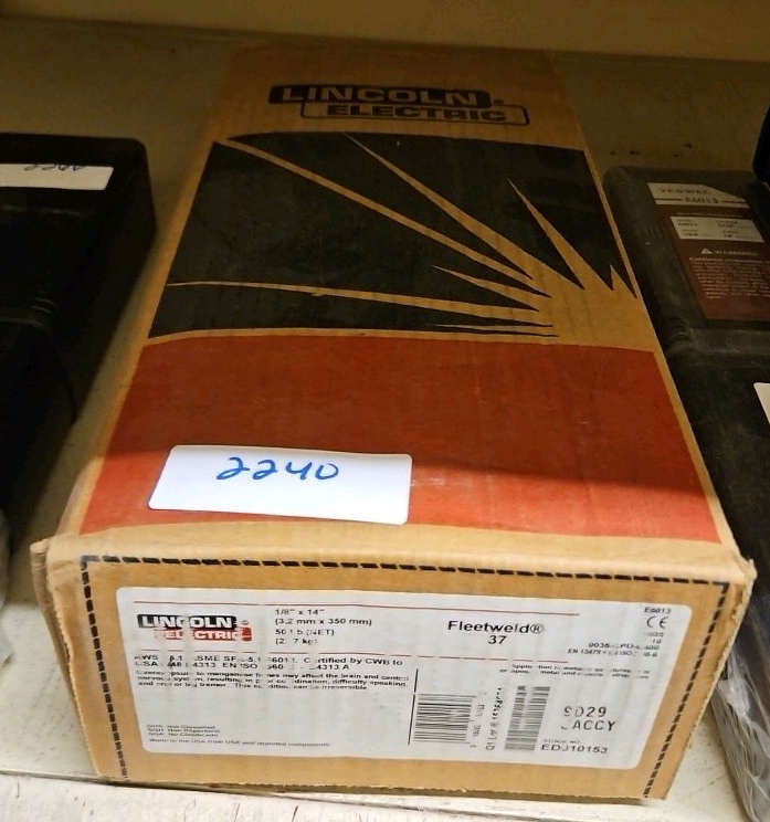 Fleetweld 37 electrode welding rod 50 lb box