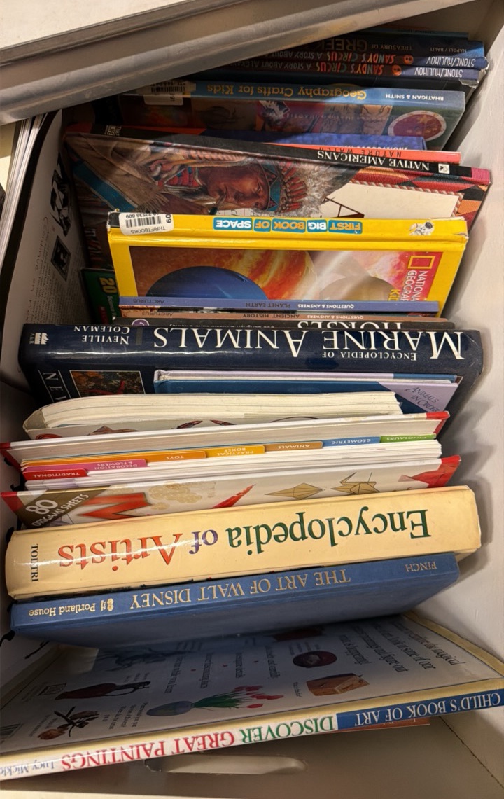 crate of books