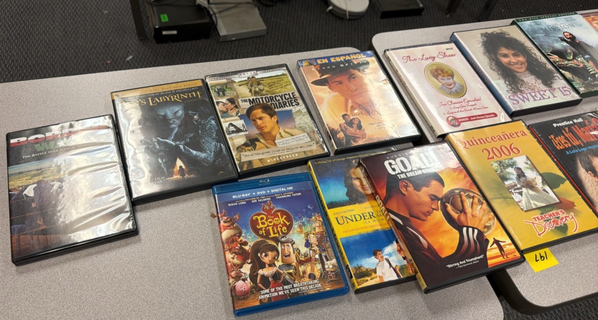 A lot of DVDs