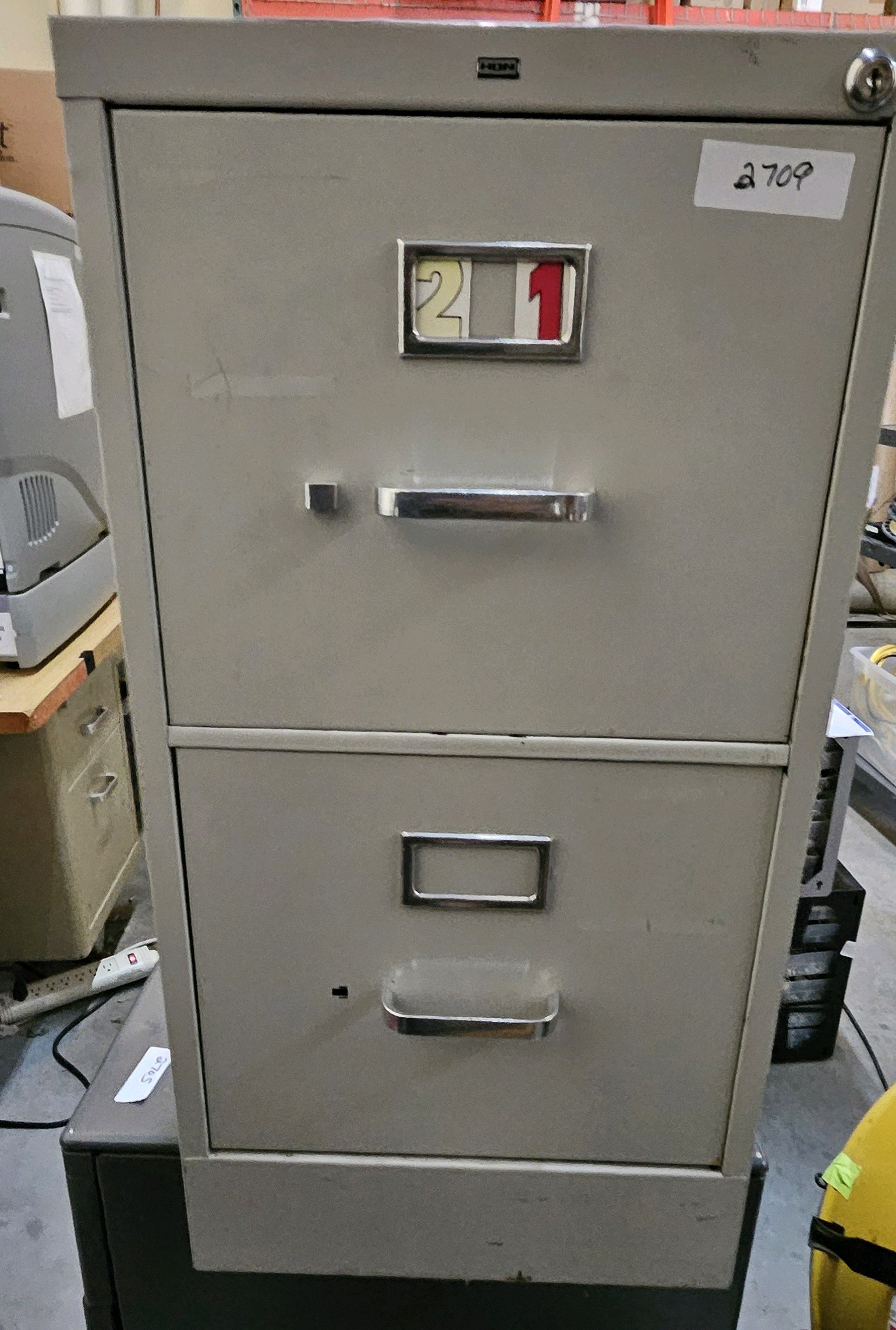 filing cabinet no key