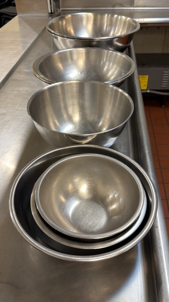 lot of salad bowls
