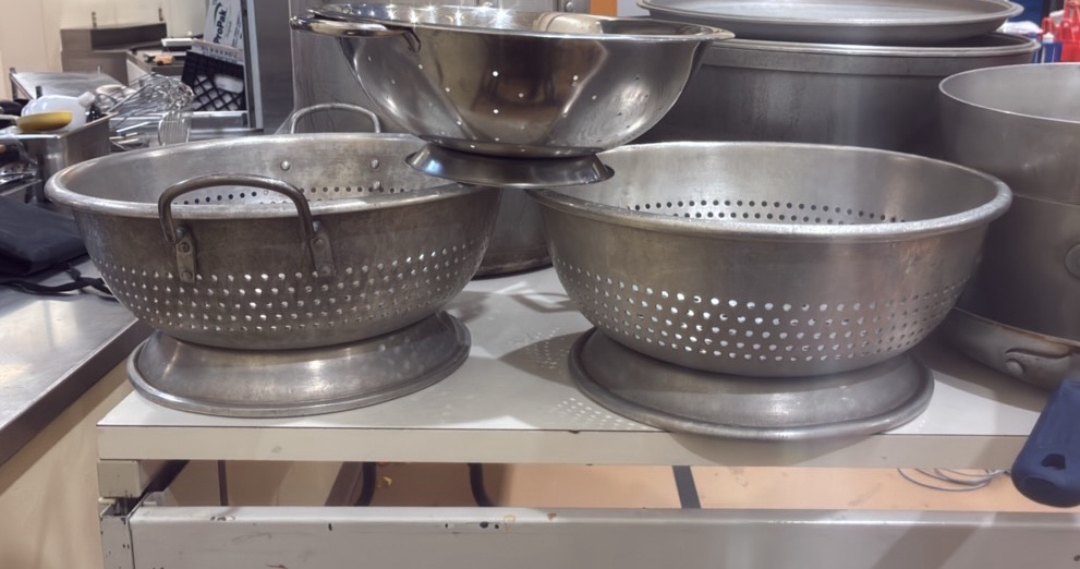 three strainers (gym)