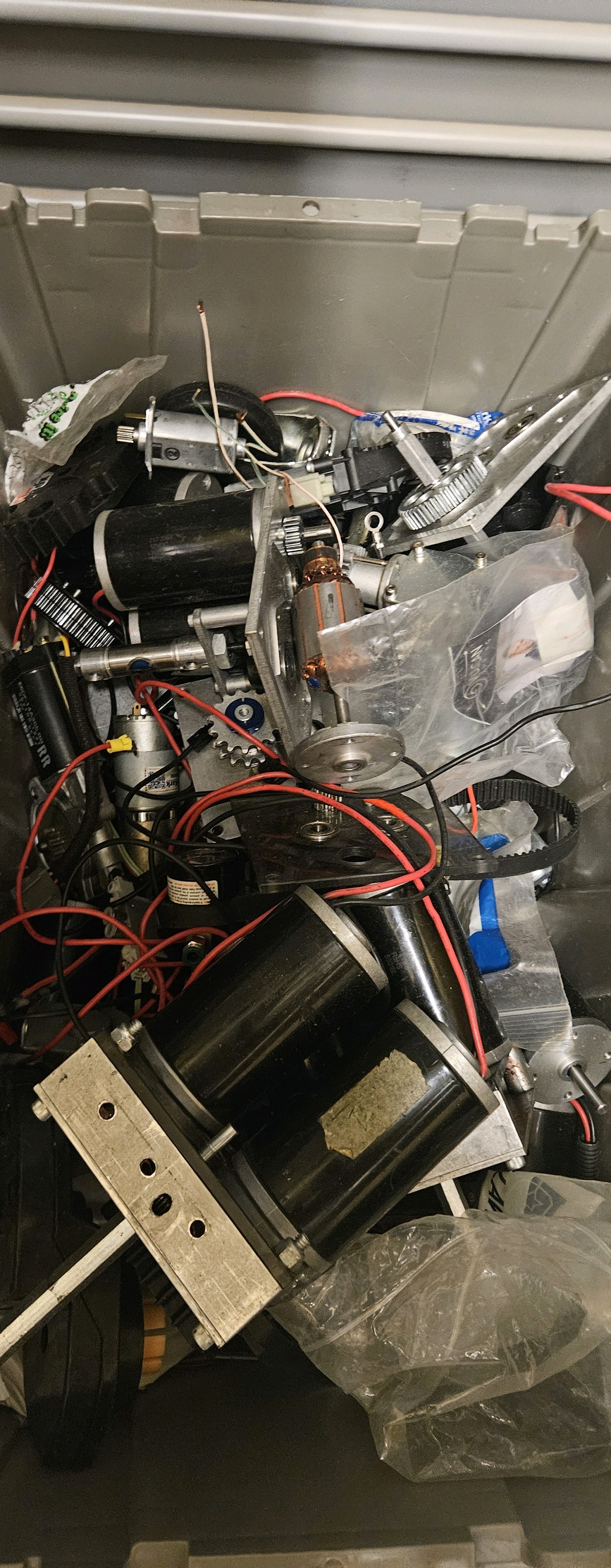 assortment of motor parts