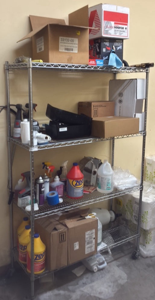 Wire Shelf on wheels