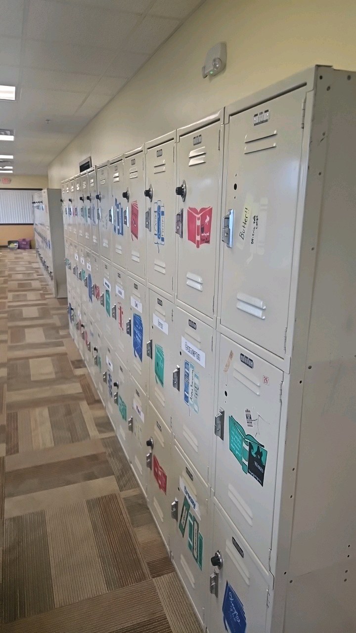 Bank of lockers