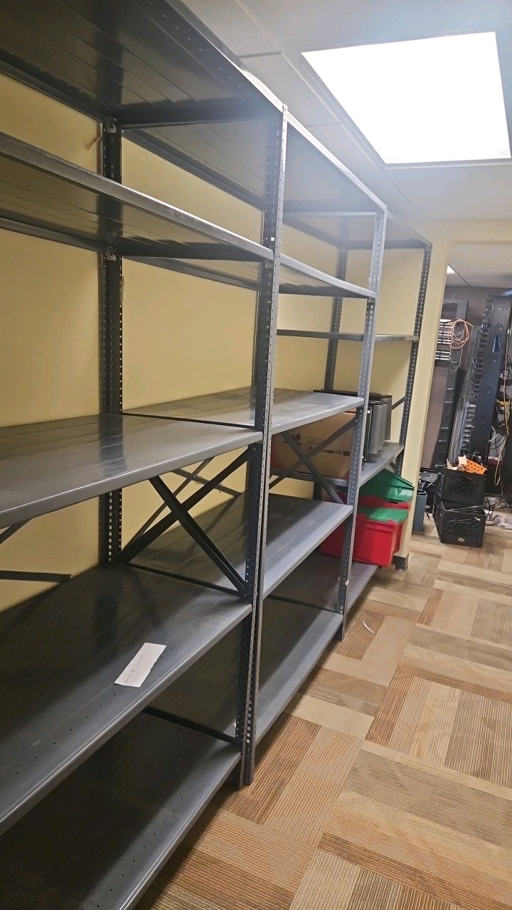 Four tier shelving unit