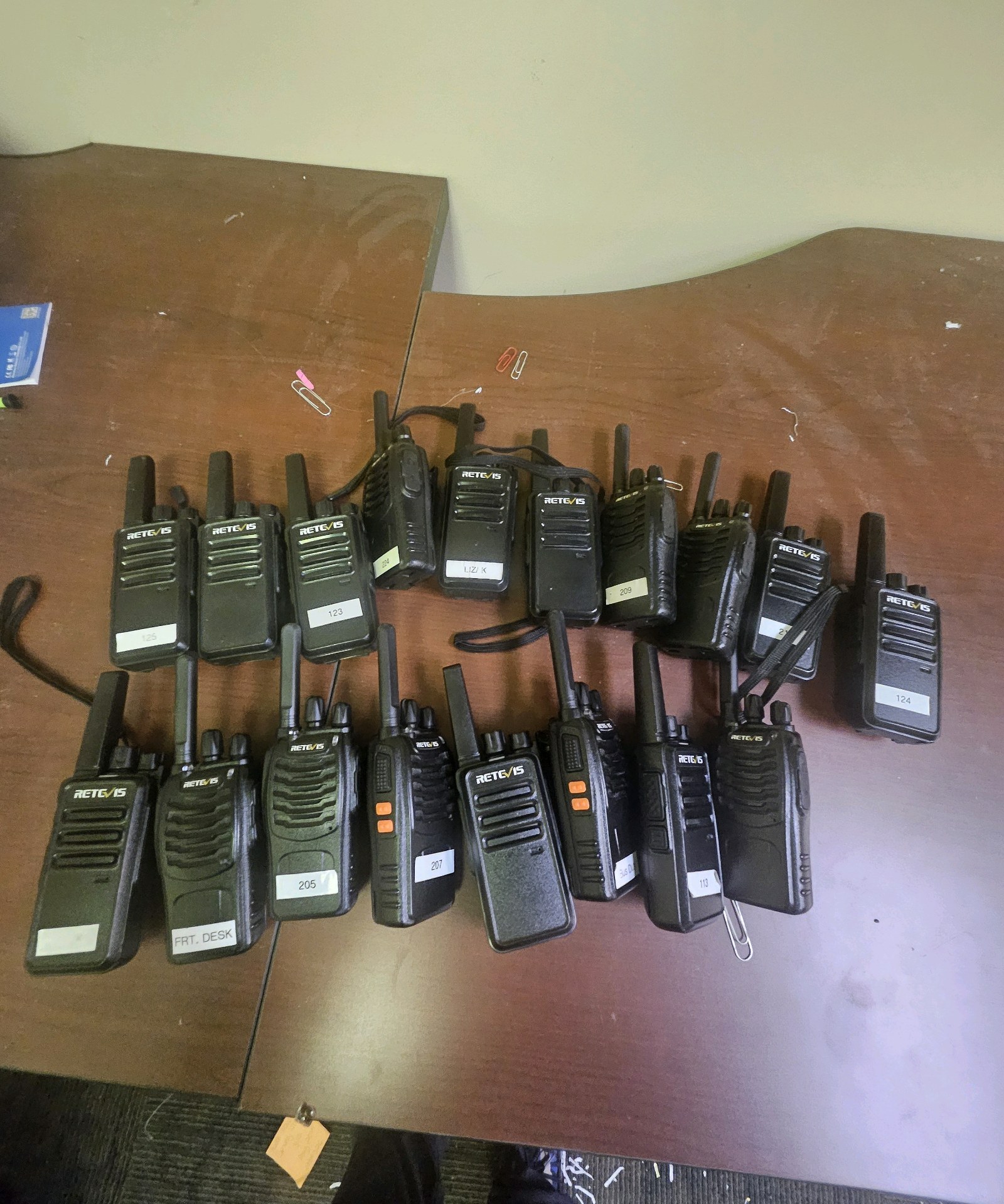 walkie talkies
