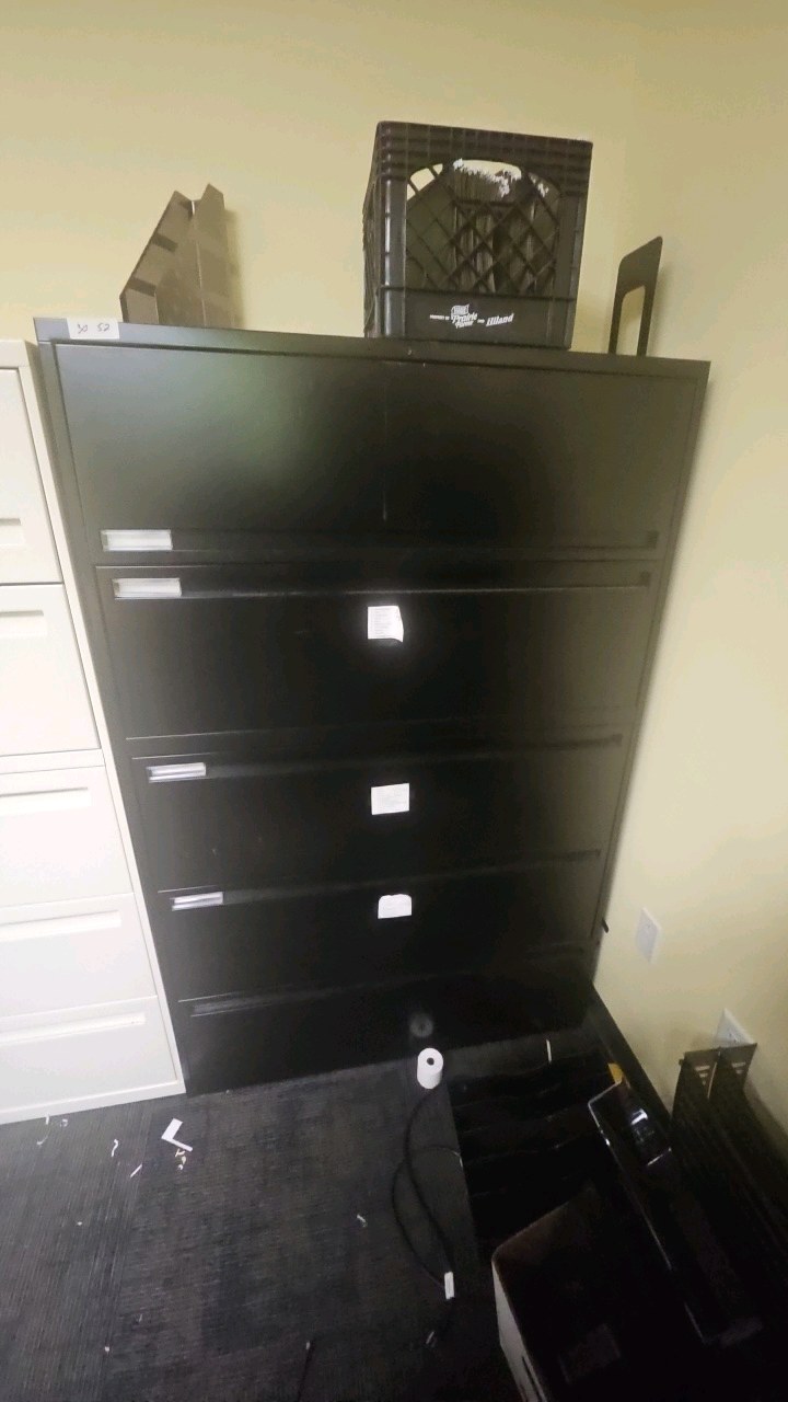 large filing cabinet with pull out drawers