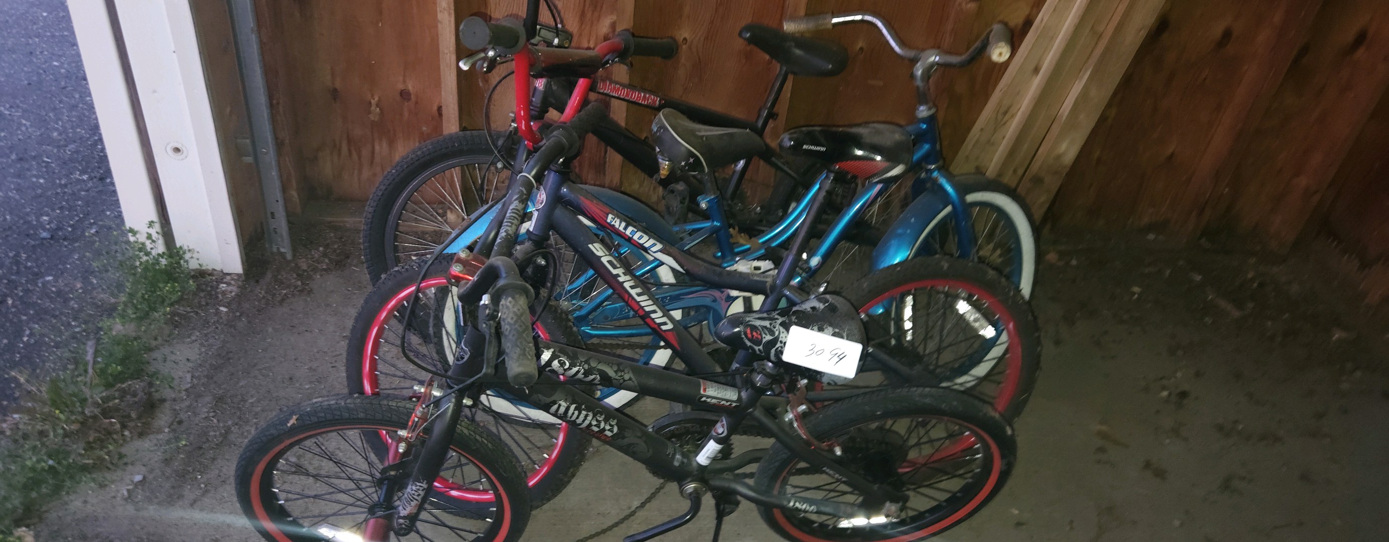 assortment of bicycles