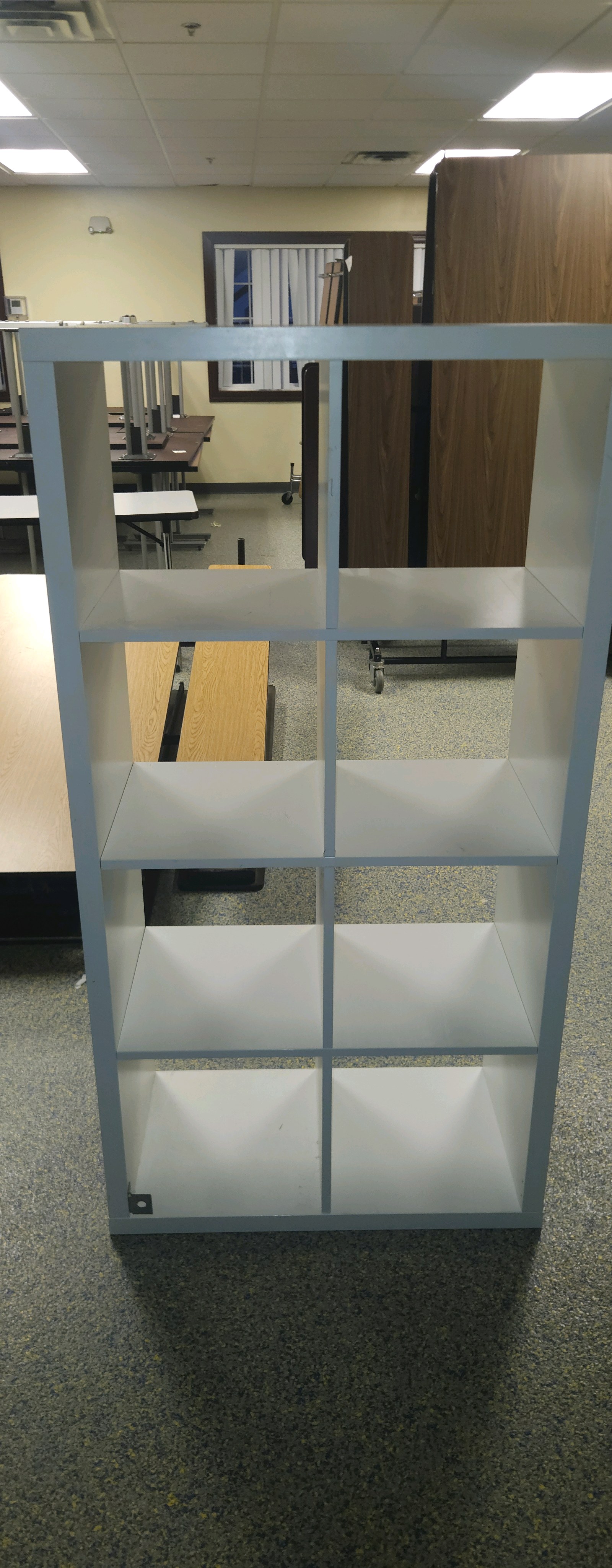 white bookshelf