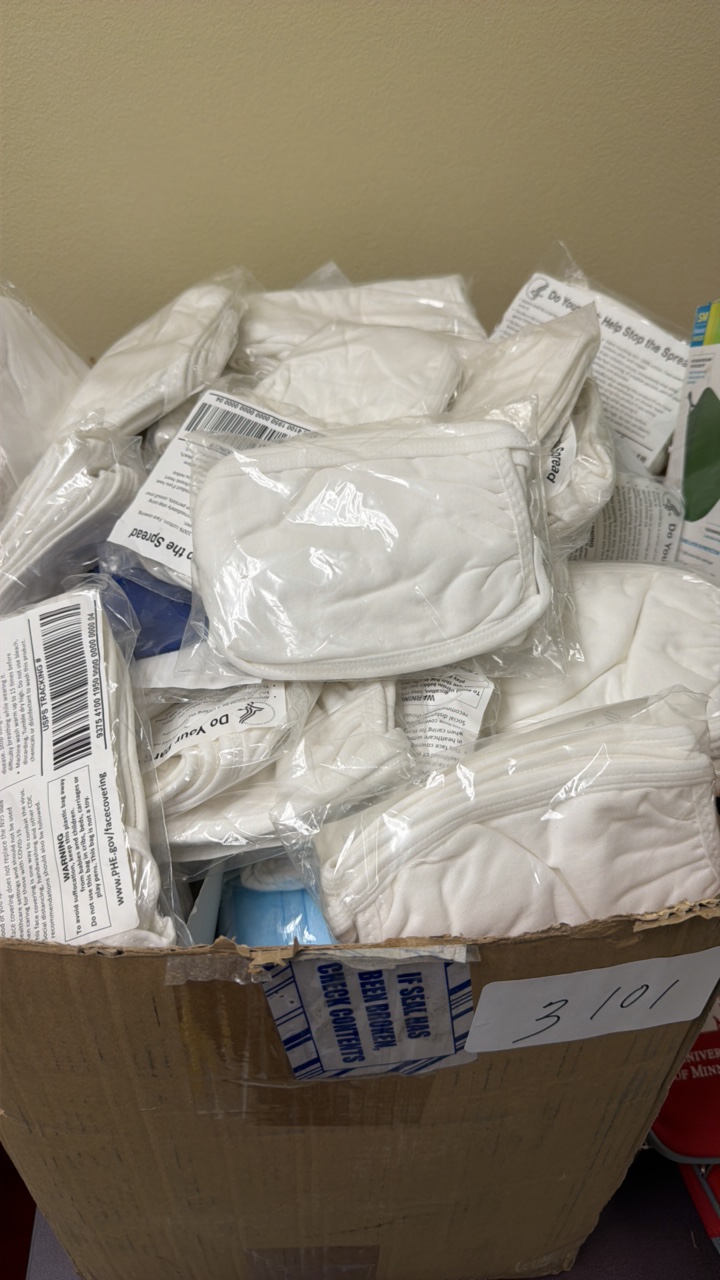 large box of masks