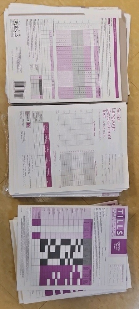 High School level testing materials