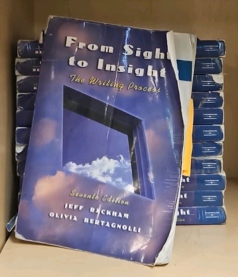 from sight to Insight the writing process paperback