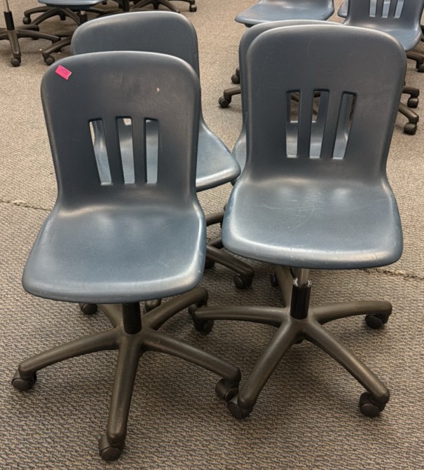 Blue chairs  Four in lot
