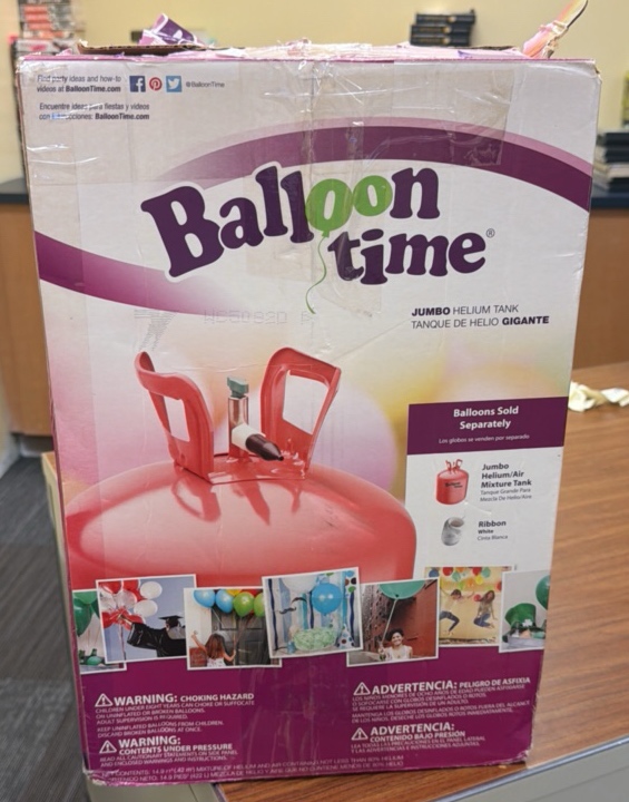 balloon time helium tank empty
