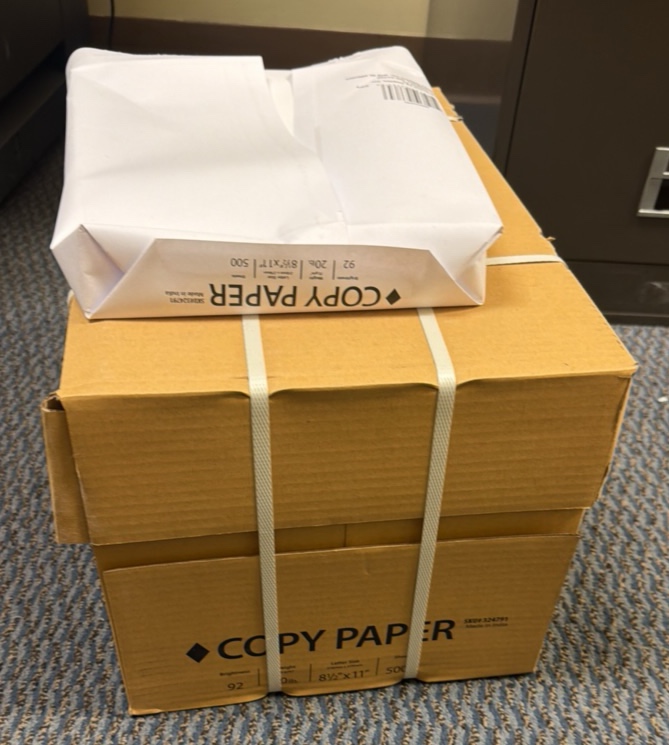 Full box of copy paper