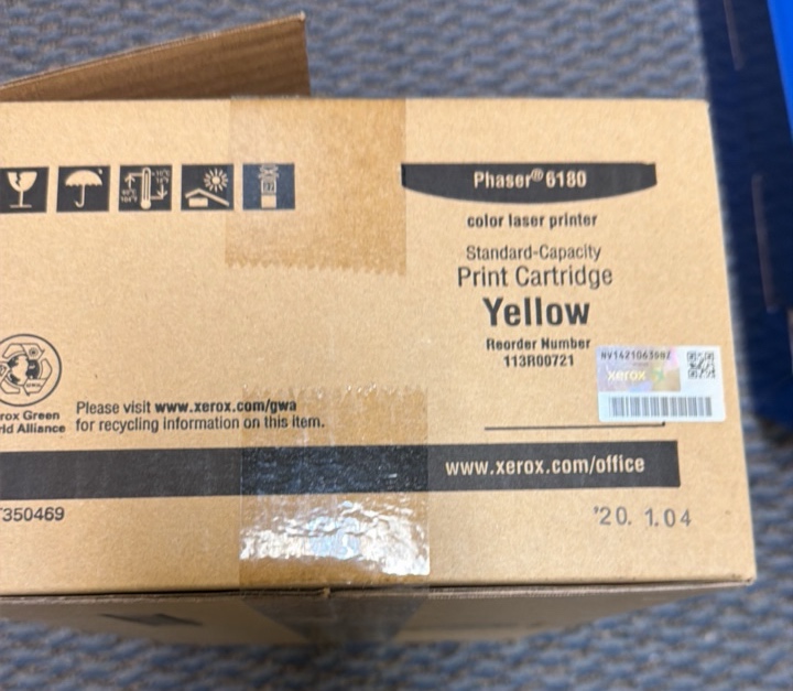 pHASER6180 color laser, printer cartridge, yellow brand new