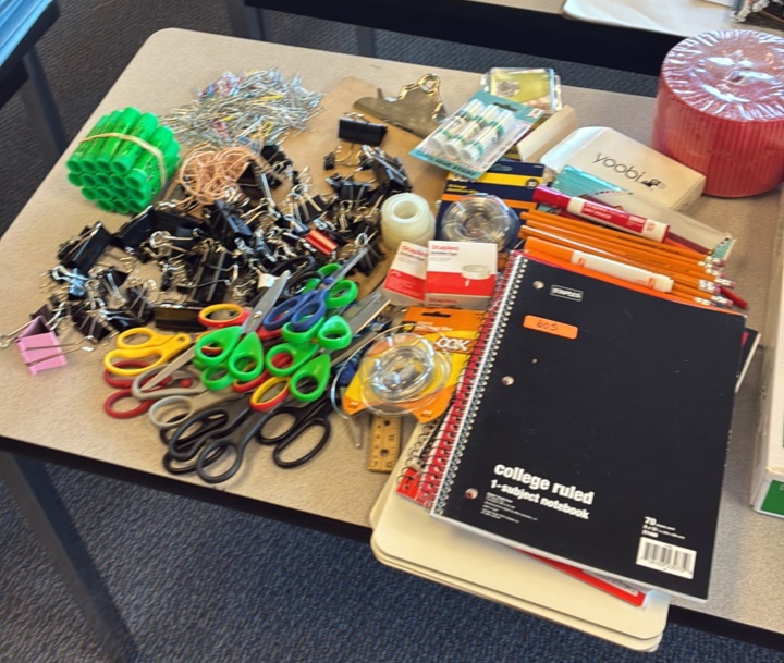 miscellaneous classroom supplies