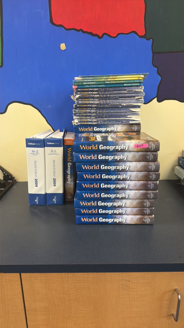 World geography books, the Nystrm desk atlas (r217)