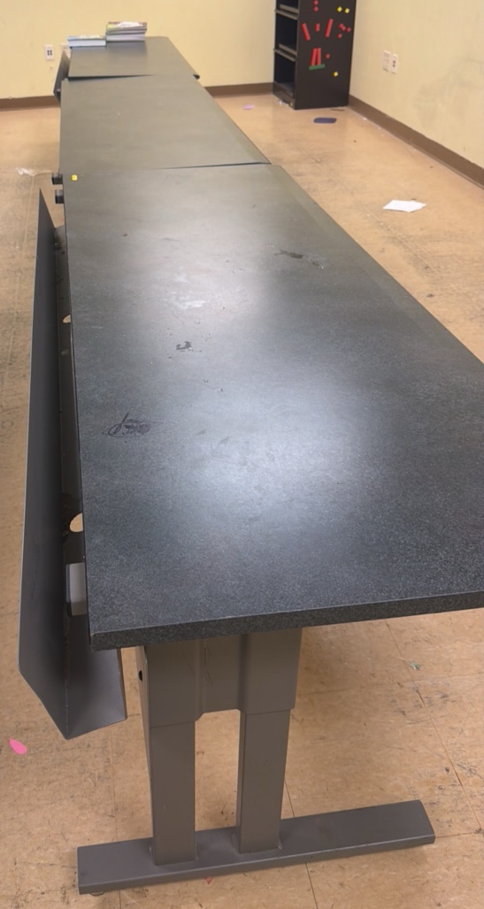 three desks