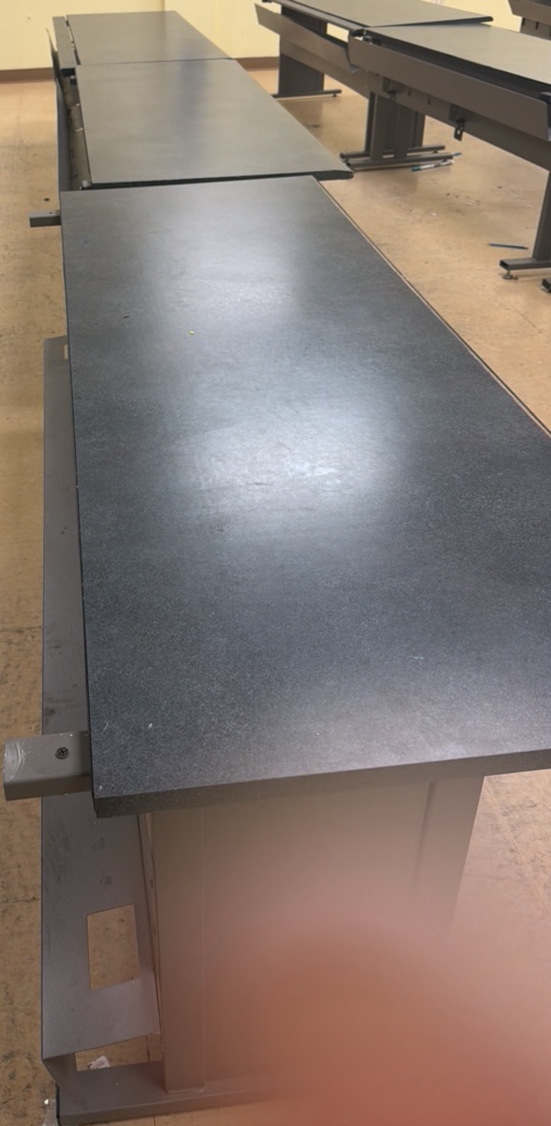 three desks