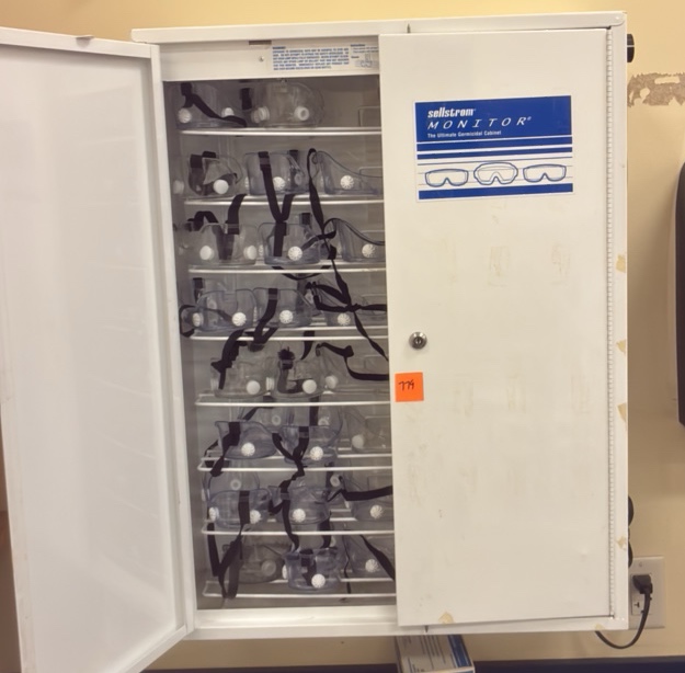 goggles sanitizer and goggles