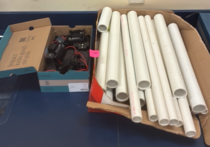 pvc pipe and spring batteryholders