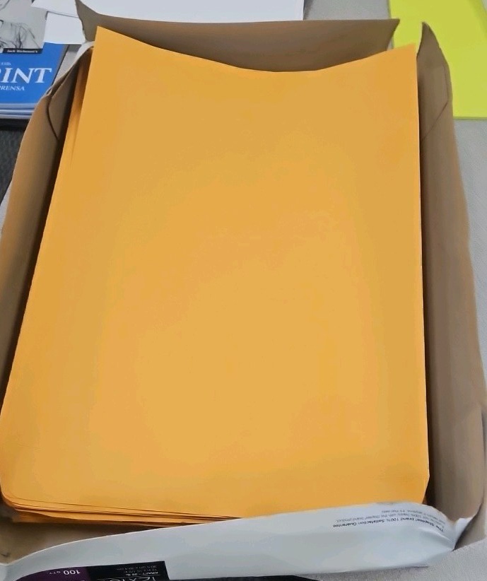 envelopes 12 x 15.5 staplers hole punch printer paper