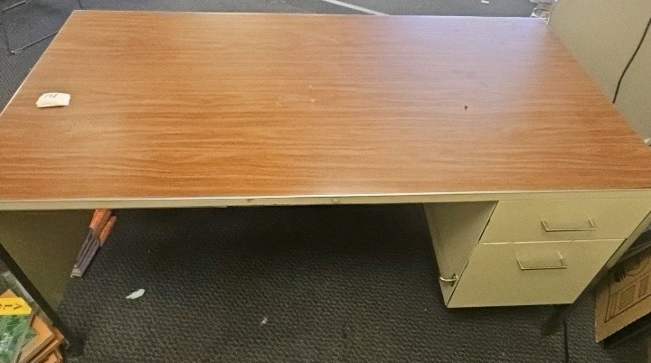 teachers desk two drawer