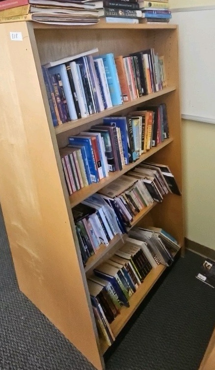 bookshelf books not included
