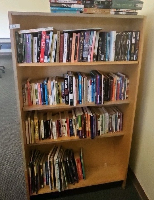 books on shelf bookshelf is not included