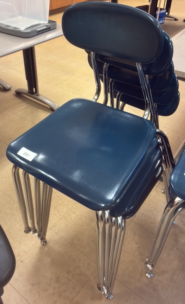 blue chairs