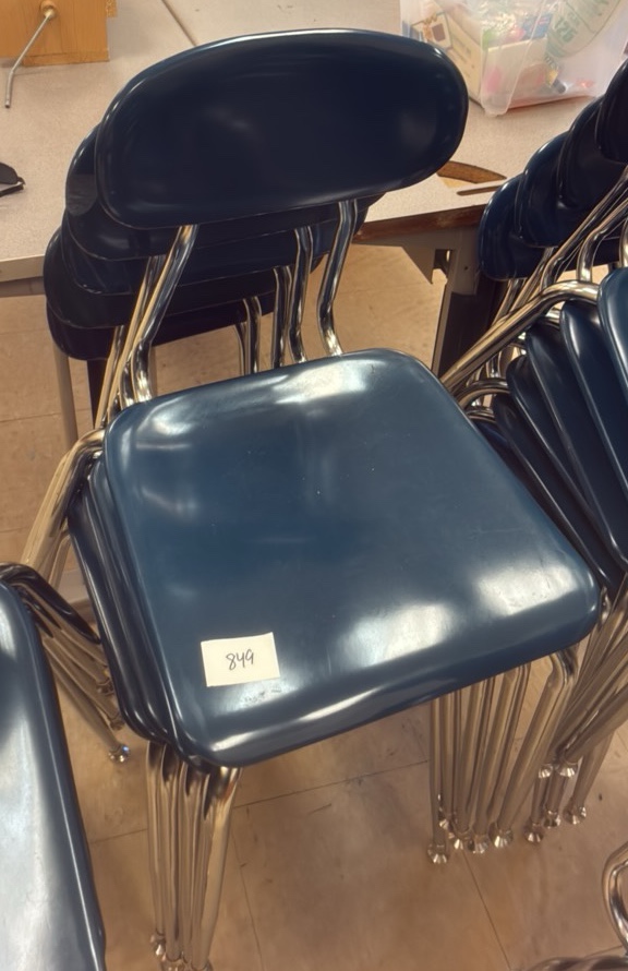 blue chairs