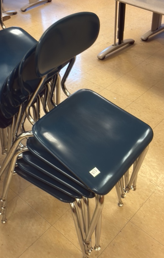 blue chairs