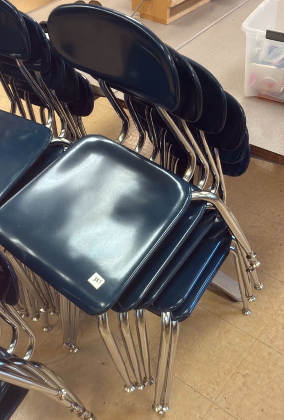 blue chairs