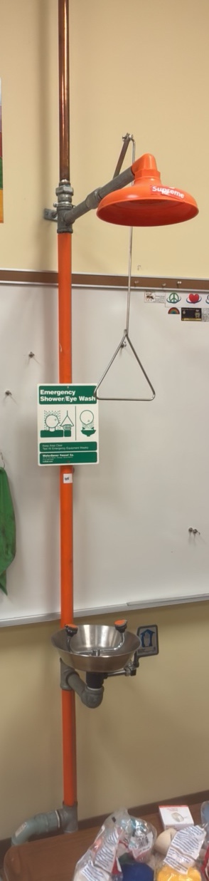 emergency showereyewash station