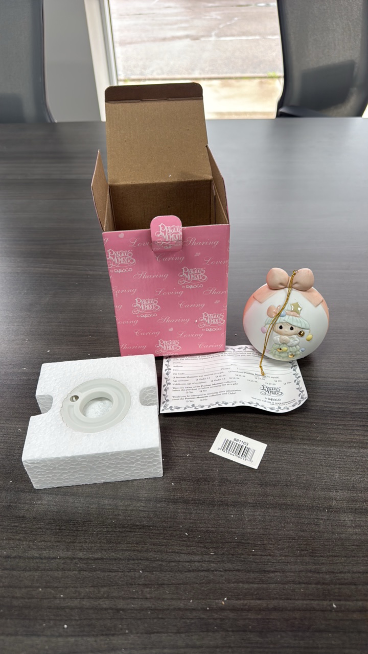 precious moments, 881163, You Decorate My Life porcelain ornament