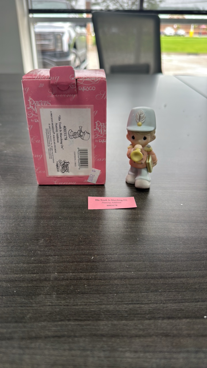 precious moments Nativity Addition, 4003178, His Truth Is Marching On figurine