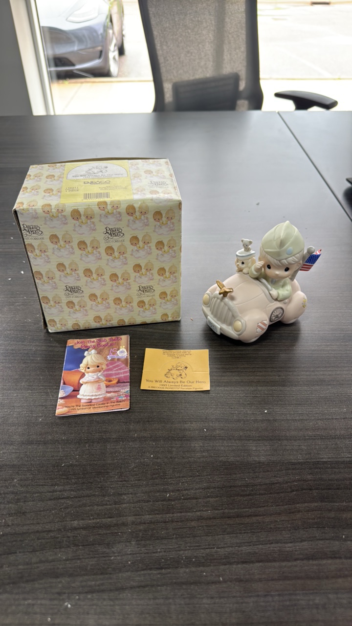 precious moments, 136271, 1995 limited edition You Will Always Be Our Hero figurine