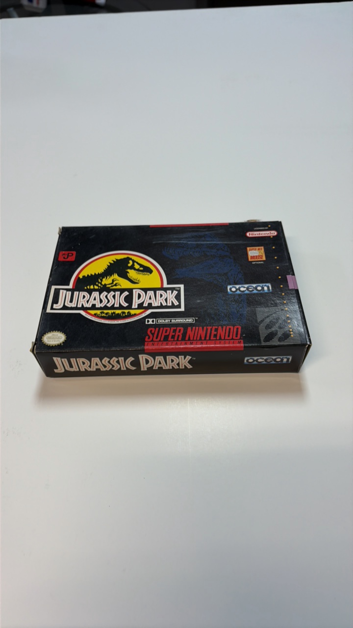 jurassic park for the super nintendo complete in box