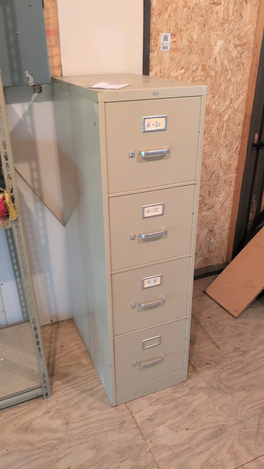 Four-Drawer HDN metal filing cabinet