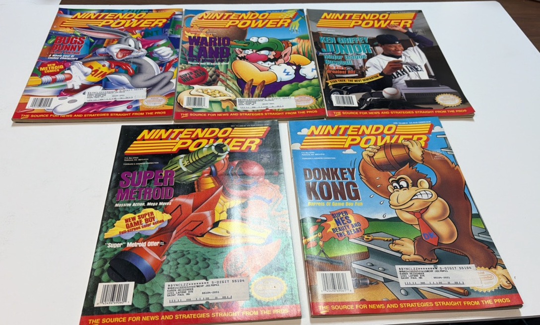 Nintendo Power Volume 52 through 56.