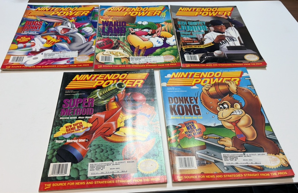 Nintendo Power Volume 57 through 61.