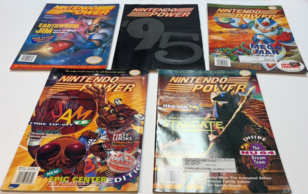 nintendo power magazine lot volume 67 through volume 71