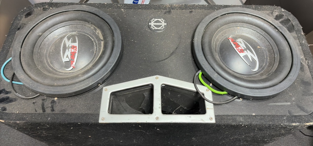 210 inch subwoofers and various car stereo equipment